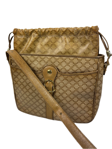 Celine Macadam Leather Shoulder Bag