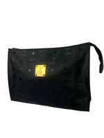 MCM Black Monogram Toiletry Bag