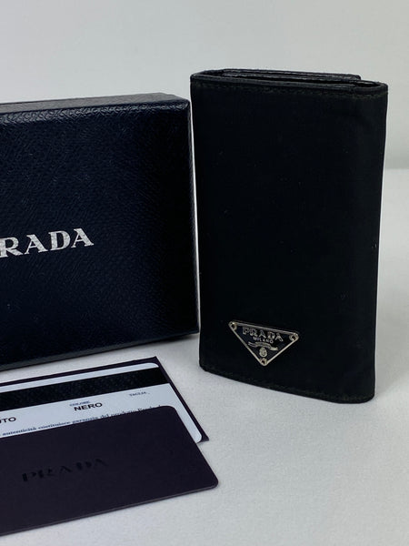 Prada Tessuto Nylon Key Holder