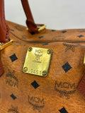 MCM Cognac Leather Shoulder Bag