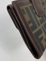 Fendi Zucca Monogram Leather Bifold Wallet