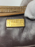 Fendi Zucca Leather Clutch Bag