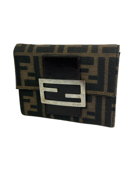 Fendi Zucca Monogram Trifold Wallet