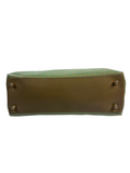 Fendi FF Zucca Aqua Leather Shoulder Bag