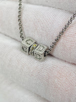 Dior CD Dice Necklace