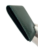 Prada Vitello Bluette Leather Bifold Wallet