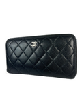 Chanel CC Quilted Leather Zippy Wallet