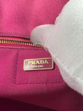 Prada Canapa Fuxia Canvas Tote Bag