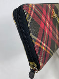 Vivienne Westwood Tartan Orb Zippy Wallet