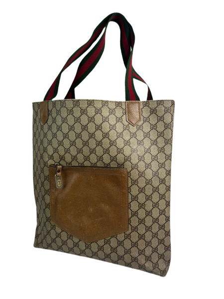 Gucci GG Monogram Leather Tote Bag