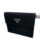 Prada Tessuto Nero Nylon Trifold Wallet