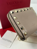 Valentino Studded Leather Zippy Wallet