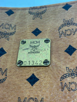 MCM Cognac Leather Clutch Bag