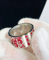 Dior Red Trotter Ring size 5