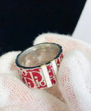 Dior Red Trotter Ring size 5