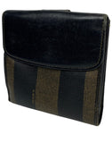 Fendi FF Striped leather Wallet