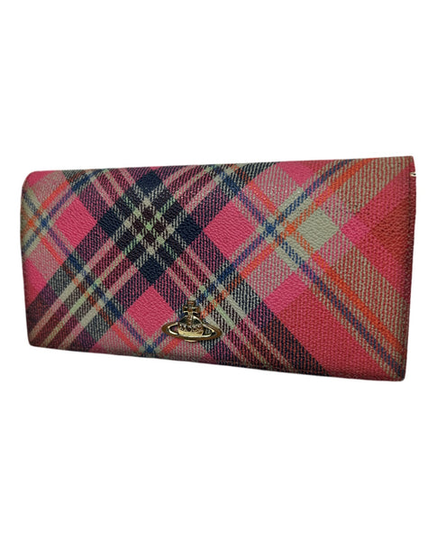 Vivienne Westwood Tartan Orb Long Wallet