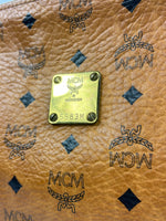 MCM Cognac Leather Clutch Bag