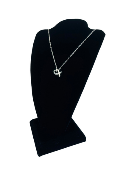 Tiffany .925 Silver Bow Necklace