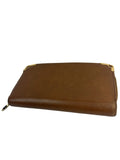 Cartier Tobacco Leather Zip Wallet