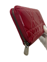 Dior Pink Leather Zippy Wallet