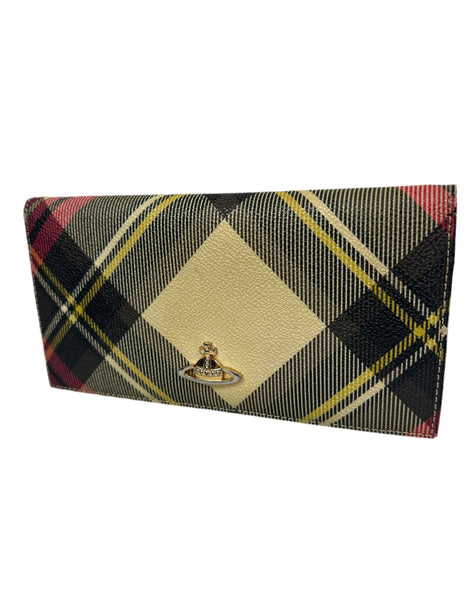 Vivienne Westwood Tartan Orb Long Wallet