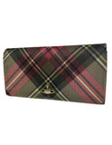 Vivienne Westwood Tartan Orb Long Wallet