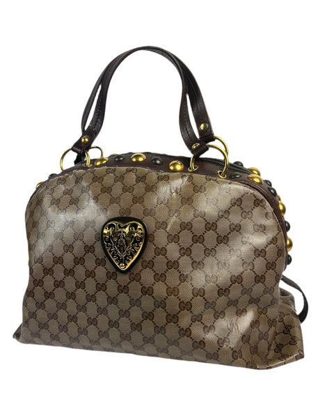 Gucci GG Crest Monogram Shoulder Bag