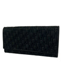 Dior Black Trotter Leather Long Wallet