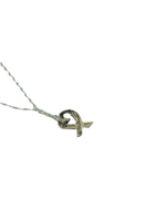 Tiffany .925 Silver Bow Necklace