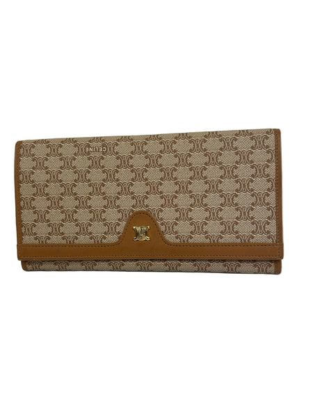 Celine Macadam Leather Long Wallet
