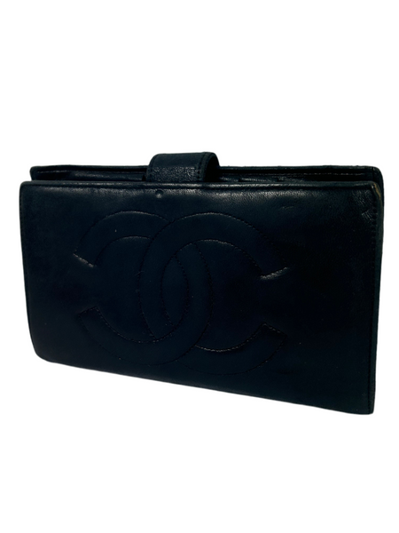 Chanel CC Leather Long Wallet