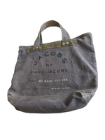 Marc Jacobs Multi Logo Lilac Canvas Tote Bag