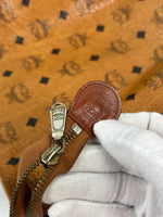 MCM Cognac Leather Clutch Bag