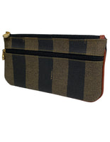 Fendi FF Striped Leather cosmetic bag