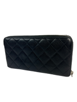 Chanel CC Quilted Leather Zippy Wallet
