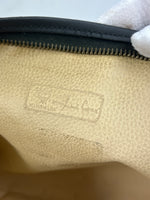 MCM Black Canvas & Leather Clutch Bag