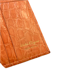 Ferragamo Orange Leather Bifold Wallet