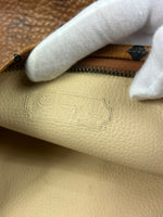MCM Cognac Leather Clutch Bag