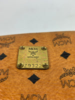 MCM Cognac Leather Clutch Bag