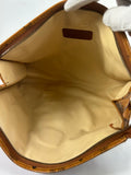 MCM Cognac Leather Clutch Bag