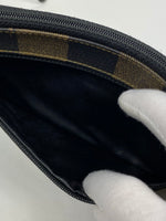 Fendi FF Striped Leather cosmetic bag