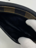 Fendi FF Striped Leather cosmetic bag