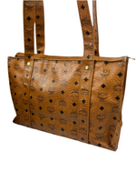 MCM Cognac Leather Shoulder Bag