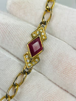 Dior Encrusted Ruby Bracelet