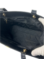 Ferragamo Black Leather Tote Bag