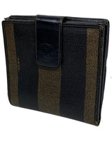 Fendi FF Striped leather Wallet