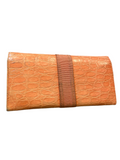 Ferragamo Orange Leather Long Wallet
