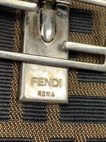 Fendi Zucca Monogram Leather long wallet