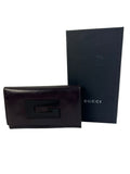 Gucci G Leather Long Wallet